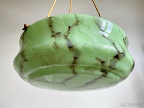 Starožitná závěsná lampa, závěsné světlo, lustr - 5