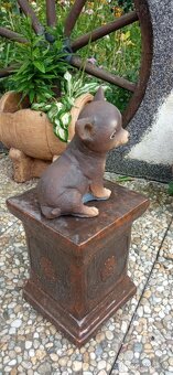 Zahradní dekorace- Soška Čivava 1 - 5
