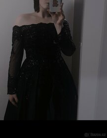 Plesové šaty černé - 5