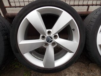 Letní sada ALU KOL 215/40 R17 DUNLOP 5X100 ŠKODA, AUDI, VW - 5