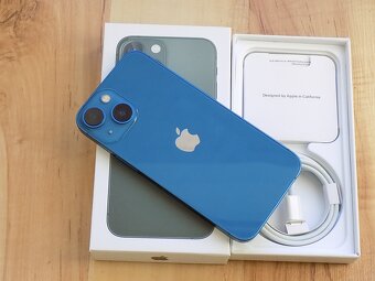 APPLE iPhone 13 mini 128GB Blue - ZÁRUKA - TOP STAV - 5