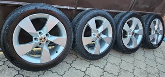 Originál alu Škoda Octavia 3 5x112 225/50 R17 - 5mm - 5
