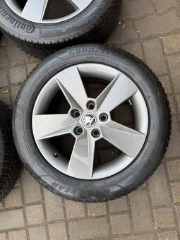ORIGINÁL Alu Škoda ILIAS R16, 5x112 - TOP STAV - 5