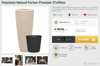 Květináč / Váza dekorativní vysoká, 90cm - 5