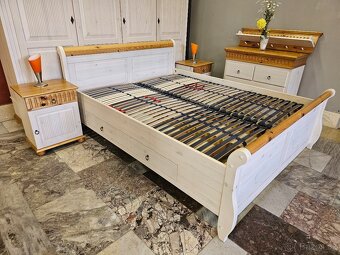 Ložnice postel s úložným prostorem Celodřevená - 5