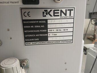 Tiskařský stroj KENT PP 21N - 5