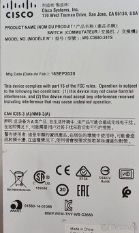 WS-C3650-24TS plně funkční, celkem 3ks - 5