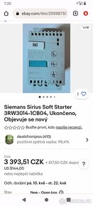 Softstartér SIEMENS SIRIUS 3kW - 5
