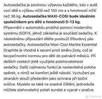 Autosedačka Maxi Cosi Marble - 5