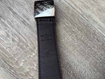 Louis Vuitton Damier Ebene Canvas Belt, hnědý pásek - 5