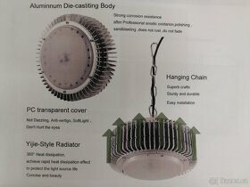 Průmyslová LED světla HIGH BAY(lampa,reflektor). - 5