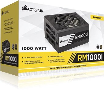 Prodám PC zdroj Corsair 1000W, účinnost 92%, zánovní - 5
