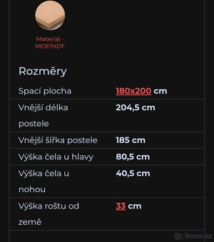 Prodám novou nerozbalenou postel King Size - 5