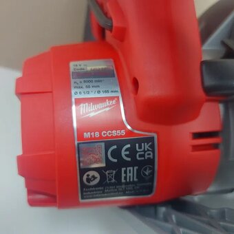 Nová AKU okružní pila na dřevo a plast Milwaukee M18 CCS55-0 - 5
