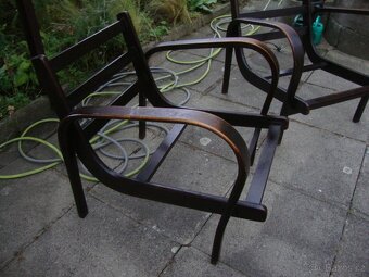 2x starožitné retro křeslo Koželka Kropáček z 50. let pěkná - 5