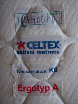 Postele HANAU (2xpostel+rošt+noční stolek+matrace) - 5