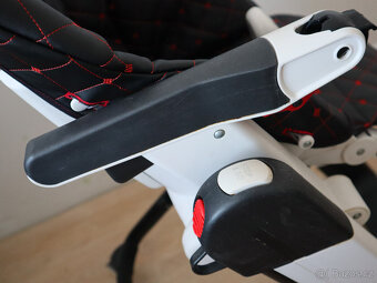 Náhradní potah Peg pérego - červeně prošívaná ekokůže - 5