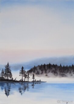 Ručně malovaný obraz – Stromy - 5