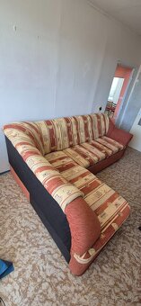 Prodám rohovou rozkládací sedací soupravu, úložný prostor - 5