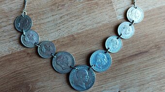 Stříbrný Náhrdelník s mincemi - 5