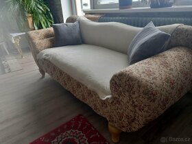 Krásná starožitná sedací souprava sofa+stůl a 3kresílka+komo - 5