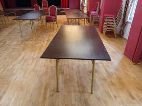 Dřevěný konferenční stůl skládací. - 5