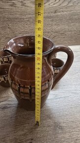 Keramika sada 6 hrníčků a džbán - 5
