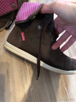 Kotnikove kozene crocs 37/38 - 5