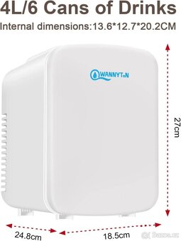 WANNYTON malá přenosná lednička 4L - 5