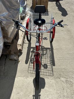 24 "Dospělá tříkolka 6 rychlostí Seniorské s košíkem - 5