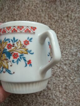 Nová sada retro hrnků Porcelánka Dubí Czechoslovakia - 6 ks - 5