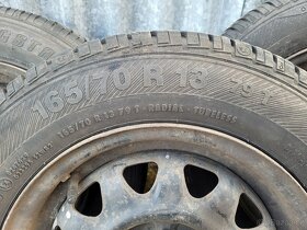 Letní pneumatiky 165/70 R13 na discích 5Jx13 - 5