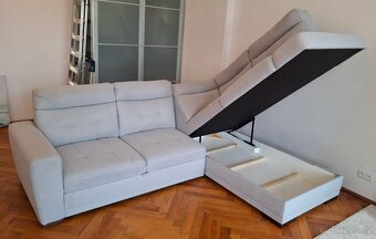 Rozkládací rohový gauč s úložným prostorem - 5