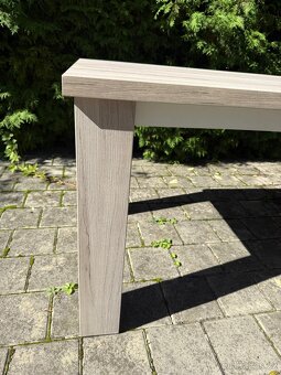 Šedý kuchyňský stůl 140 x 80 cm - 5