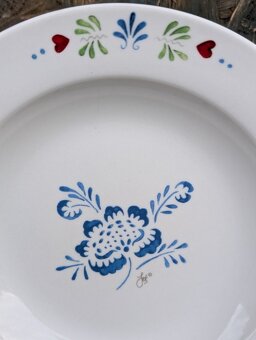 4 ks vintage hluboké talíře. - 5