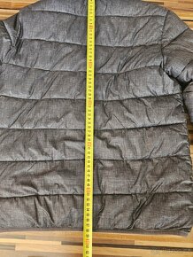 Tmavě šedá zateplená bunda, vel. 158 - 5