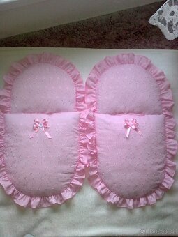 Peřinky do kočárků pro panenky z různých barev-látky Madeiry - 5