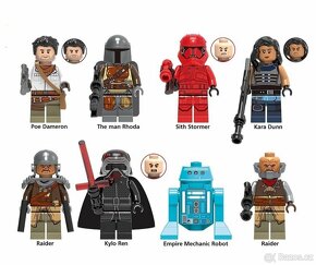 Rôzne figúrky Star Wars 1 (8ks) typ lego - nové - 5