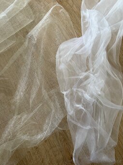 Svatební dekorace - Organza a jutové běhouny - 5