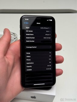 iPhone 11 64Gb Černý, 91% Batarie, Top Stav - 5