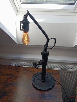 Jedinečná industriální lampa-ruční výroba - 5