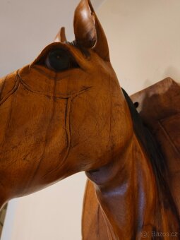 Drevený záves konskej hlavy - 5