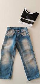 Set chlapecké oblečení, Tričko a džíny 104cm, 4 roky - 5