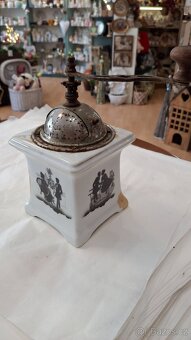Porcelánový Rokokový mlýnek Leinbrock přelom 19./20.století - 5