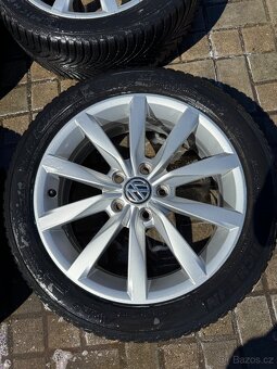 ORIGINÁL Alu Volkswagen Dijon R17, 5x112 - CELOROČNÍ - 5