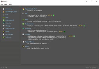 Herní PC - I7 3770, 8GB RAM, 256GB SSD, GPU R9 270X - 5