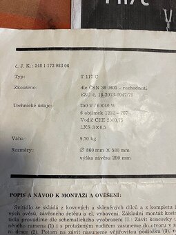 Křišťáloví lustr 6 ramen - 5