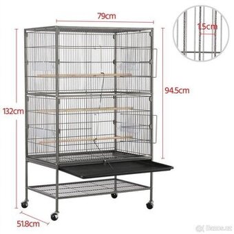 Klec s příslušenstvím pro hlodavce, fretky nebo ptactvo - 5
