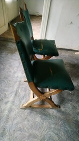 Krásný pár starožitných židlí, k renovaci, masiv - 5