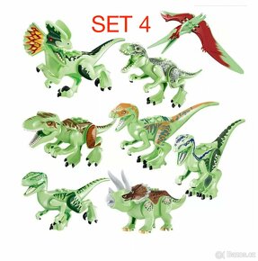Rôzne dinosaury (8ks) typ lego - nové, nehrané - 5